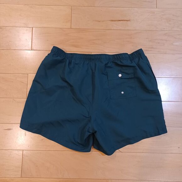 Bather Swim Trunks Mens 2XL XXL Green 5" Inseam Drawstring Boardshorts Beach - Picture 4 of 5